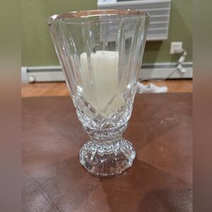 Glass Crystal Candle Holder